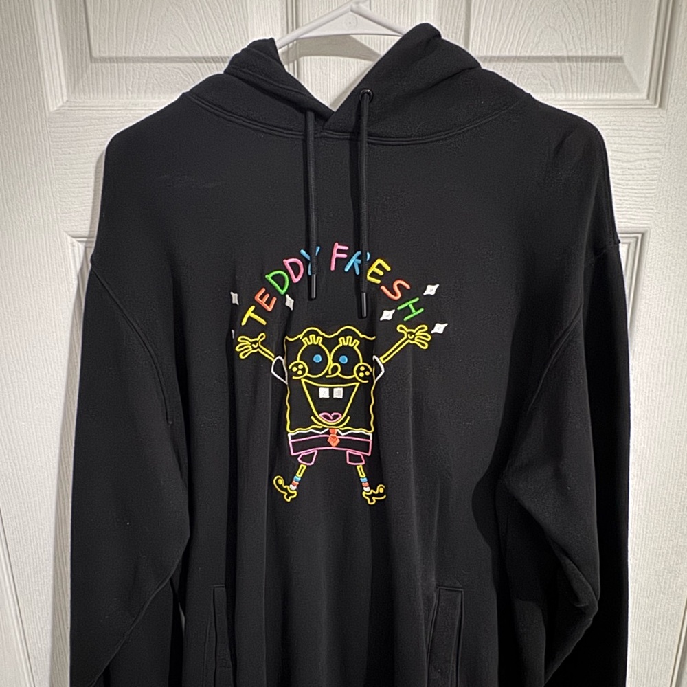 Teddy Fresh X SpongeBob embroidered hoodie 2020 Size L